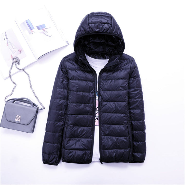 LIYANNA™ - Comfy Plus Size Lightweight Hooded Long Sleeve Puffer Jacket