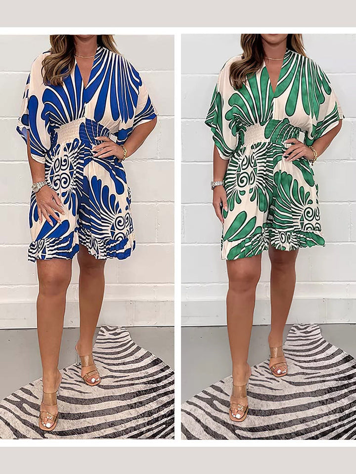 Flora™ – FLORAL DRESS CASUAL JUMPSUIT