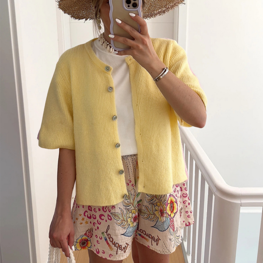 ALMA™ – Casual Summer Lightweight Short Sleeve Cardigan