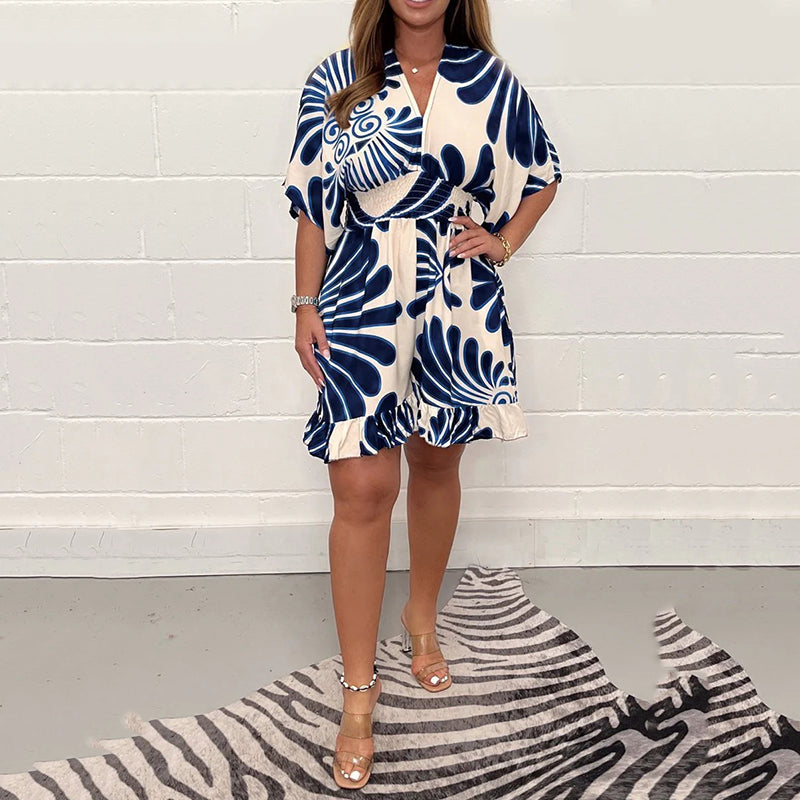 Flora™ – FLORAL DRESS CASUAL JUMPSUIT